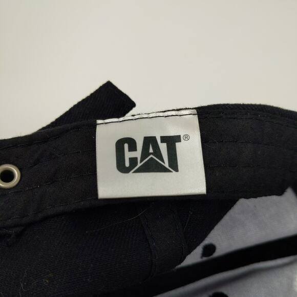 CAT Caterpillar Official Slideback Hat Embroidered Logo Black - Picture 11 of 13